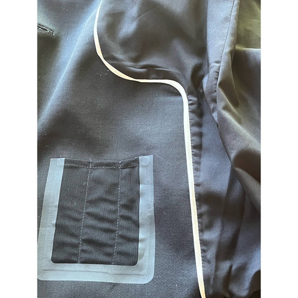 ARGENT Women's Black Cinched Waist 3-Button Wool Blazer-SIZE 4 - MSRP $398 - Picture 12 of 13